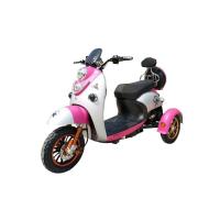 Buy cheap 3 Wheels Motorized Cargo Trike 60V 800W Hub Motor Red / White Plastic Body product