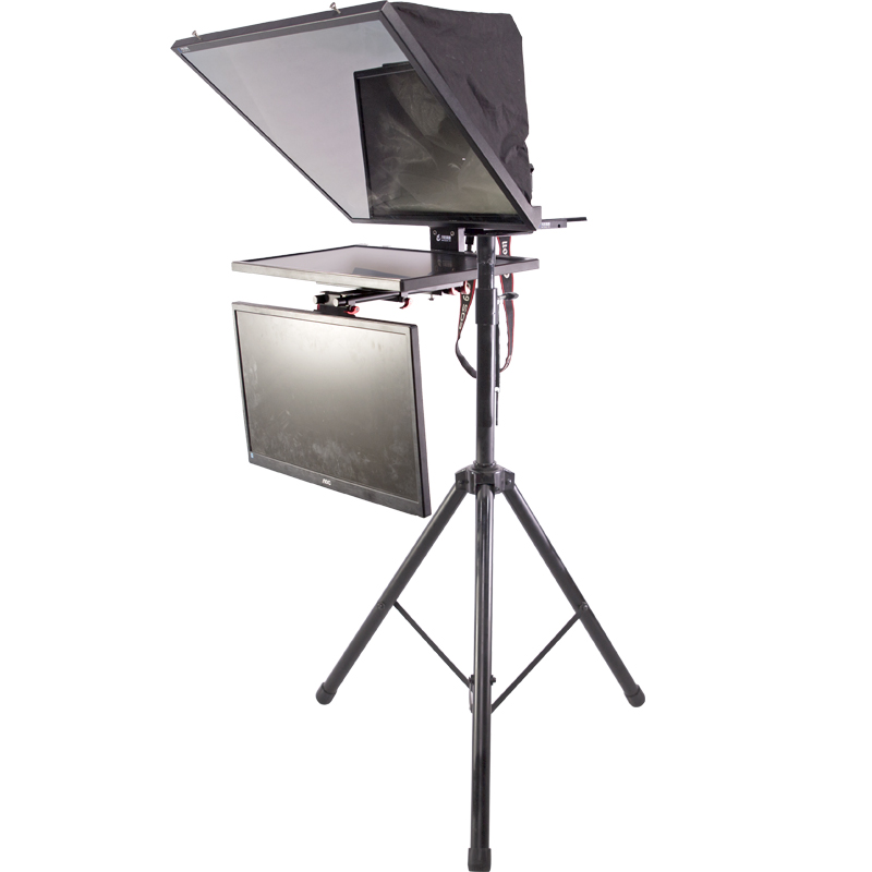 Black TYSTVideo 22 inch Autocue Prompter Supply Auto-mirror Broadcast Teleprompter TS-2200