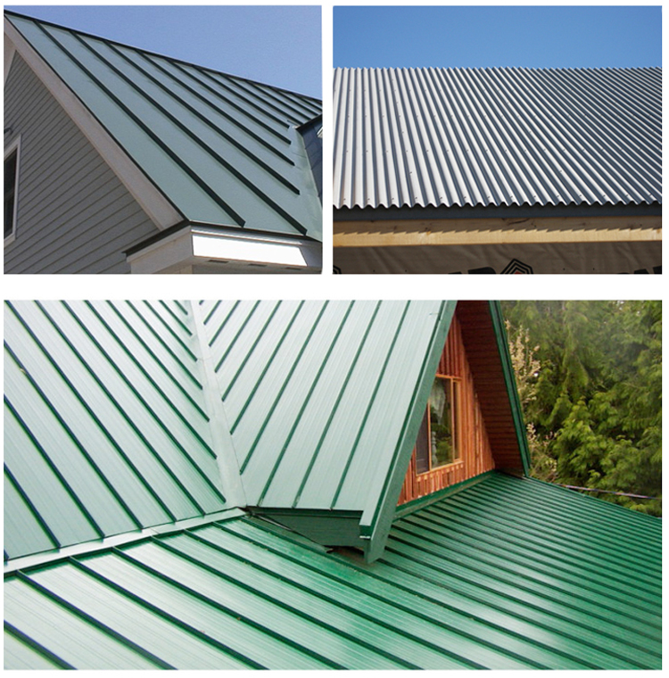 Mid Hard Color Coated Metal Sheet Z30 Corrugated Metal Roofing Sheets Customized
