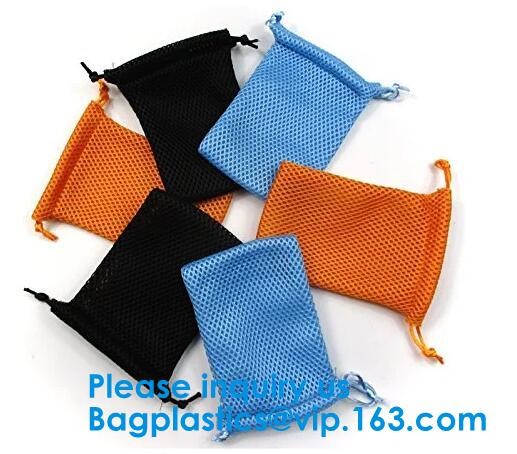 Premium Nylon Beach Laundry Mesh Drawstring Bag Nylon Mesh Gift Bag/Small Drawstring Mesh Bag Bagease Bagplastics