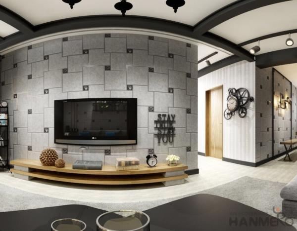 Buy cheap Geometric Pattern High Quality Bed Room Suede Wallpaper Chinese Wallcovering Factory from wholesalers