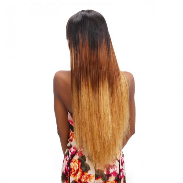 Buy cheap 9A Grade Three Tone Ombre Human Hair Extensions Brazilian Straight Hair Bundles from wholesalers