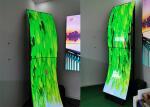 65 Inch Curved OLED Video Wall 400cd/M2 Floor Standing Digital Signage