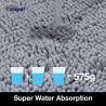 Buy cheap 1800gsm Door Carpet Mats Grey Microfiber Chenille PU Coated Backing Toilet Floor Cover from wholesalers