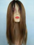 Unprocessed Virgin Brazilian Human Hair Jewish Wigs Kosher Wigs 16 Inches Big