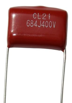 Buy cheap 1.6UR Rustproof Metallised Polyester Film Capacitor CL21 684J400V from wholesalers