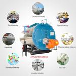 Horizontal Low Pressure Fire Tube Three Pass 2 Ton Diesel Oil Fired Steam Boiler