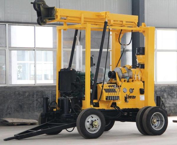600m Depth Geological Portable Trailer Mounted Deep Water Well Rotary Core