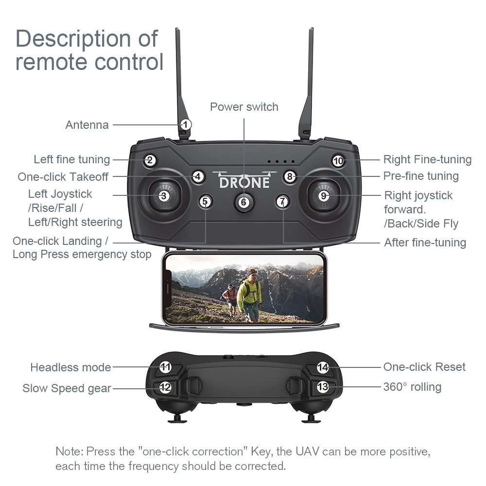 New style WiFi FPV Camera High Hold Mode Foldable Flight Time 18 Minutes 1080P F69 Quadcopter drone with camera