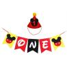 Buy cheap Mickey Mouse Handmade 1st Felt Garland Birthday Highchair Banner from wholesalers
