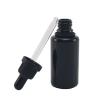 Buy cheap 10ml 30ml Cosmetic Black Glass Dropper Bottle With Screw Cap from wholesalers