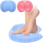 Anti Skid Practical Silicone Shower Mat Foot Massage Reusable