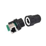 4p 8p Waterproof Rj45 Coupler Connector Male Female Shielded Cat5e Cat6a Panel