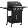 Buy cheap Propane Gas BBQ Grill with 3 Burners and Two Foldable Shelves 26.8kg Outdoor Product from wholesalers