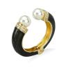 Buy cheap Classic Crystal Bangles Bracelets For Women Gold Color pearl Bangles Femal Opening Bangles Wedding Jewelry Accessories from wholesalers