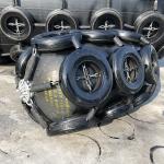 ISO Inspection Standard Black Ship Launching Rubber Airbag For Docking