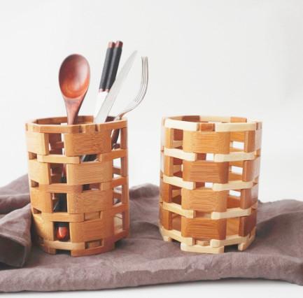Buy cheap Kitchen Spoon Fork Bamboo Display Unit / Bamboo Chopstick Holder Portable from wholesalers