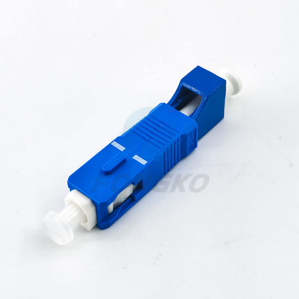 SC / UPC Male to LC / UPC Female Fiber Optic Hybrid Adapter Coupler Transform