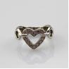 Buy cheap Fashion Jewelry 925 Silver Heart Ring with Pink Cubic Zircon(FR0147) from wholesalers
