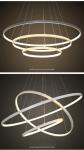 DIY black ring modern led pendant lights led commercial chandelier pendant