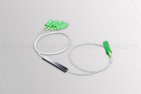 Buy cheap Passive Four Way Fiber Optic Splitter 900um Loose Tube For FTTH Network from wholesalers