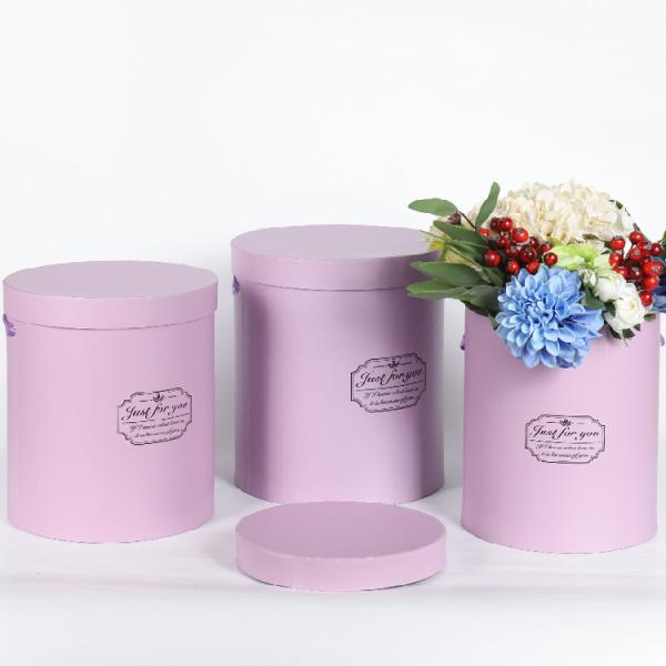 Buy cheap Biodegradable Round Floral Flower Bouquet Gift Box For Hanukkah Matt Lamination from wholesalers