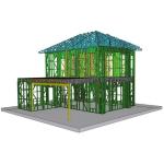 Q235 Aluminum Alloy PVC Light Steel Framing Prefabricated House