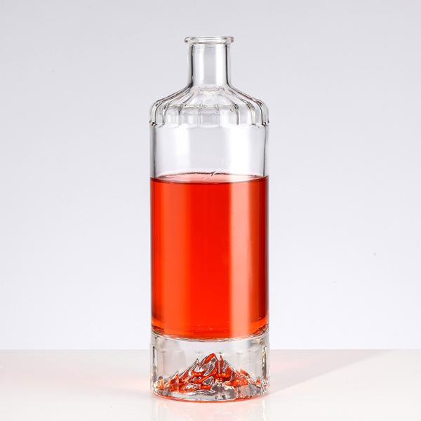 Base Material Glass Cork Sealing 200ml 375ml 500ml Clear Bottle for Gin Tequila
