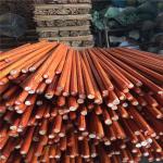 PVC Coated Wooden Broom Stick 120cm Eucalyptus Solid Wood Mop Handle