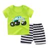 Buy cheap Summer Kids Pajama Set Plain Animal Short Sleeve Tee And Shorts from wholesalers