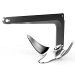 CE OEM Boat Fitting Fishing Boat Anchors , 7.5 Kg Sliver Bruce Anchor