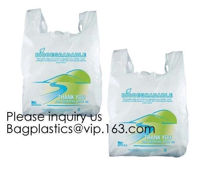 Manufacture 100% biodegradable Home compost or OK compost Durable Supermarket food waste garbage bags, bagease, package