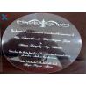 Buy cheap Round Shape Acrylic Gifts / Acrylic Wedding Invitation Cards With Different Color from wholesalers