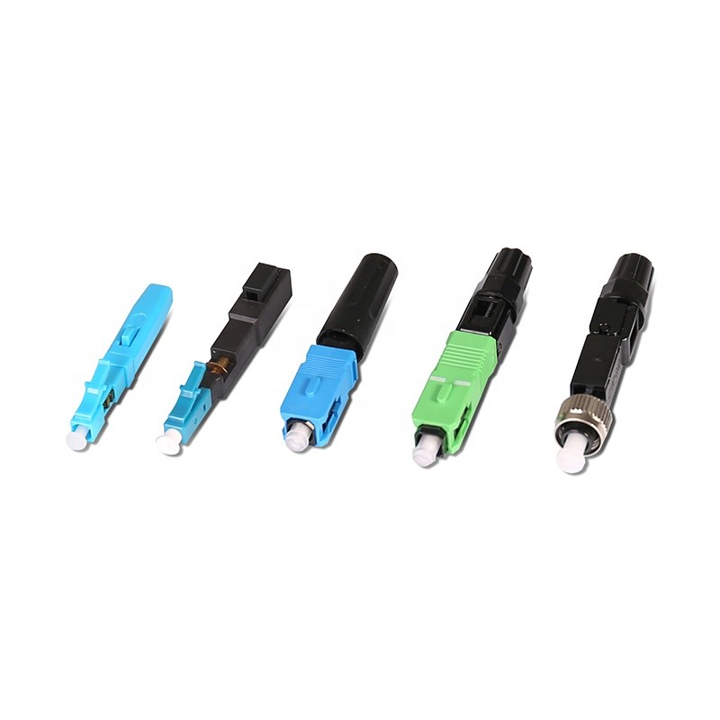 LC/UPC Embedded Type Fiber Optic Pigtail FTTH Fast Connectors Singlemode 55dB RL