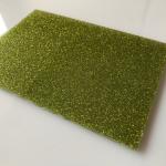 Ornament Door 20mm Gold 1.2g/Cm3 Glitter Acrylic Sheet