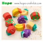 OEM ODM TPR PVC Erasers Kids Stationery supplies 3D Animal, Food, Plant,