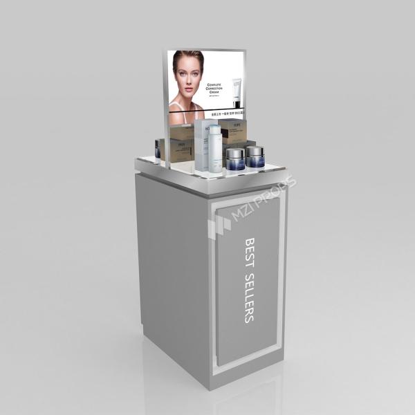 Buy cheap GDR11-ZD01-E Cosmetics Retail Display with LED Light Strips and Gray Glass for Retail Stores from wholesalers