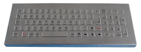 Buy cheap IP67 Dynamic Waterproof Stainless Steel Desktop Keyboard with Flat Keys for Dust Resistant from wholesalers