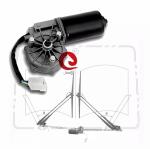 12V 24VDC Rear Windscreen Wiper Motor For Bus Excavator