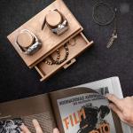 Vintage Customized Watch Storage Case Clear Acrylic Cover Watch Wooden Drawer