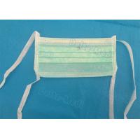 Buy cheap Green 3 Ply Non Woven Face Mask , Sterile Disposable Medical Face Masks product