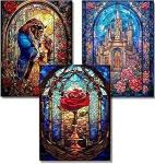 30x40cm Round 5D Diamond Art Painting Kits DIY Diamond Painting Set For Kids