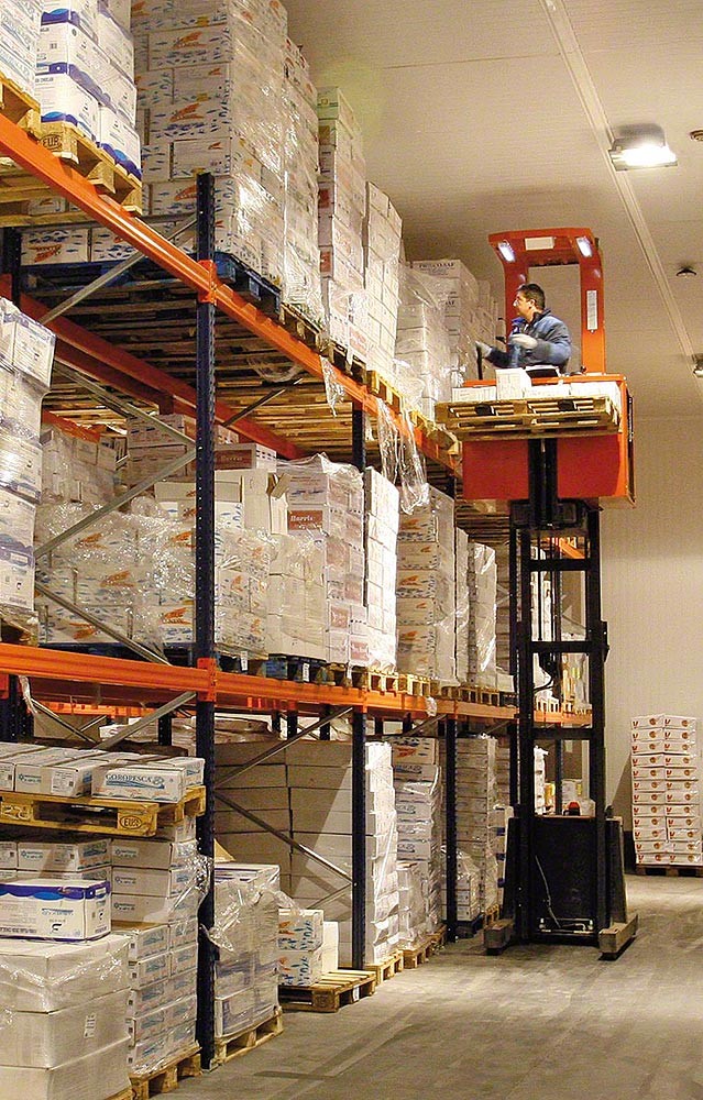 RoHS Heavy Duty Warehouse Shelving / Storage Pallet Rack Selective