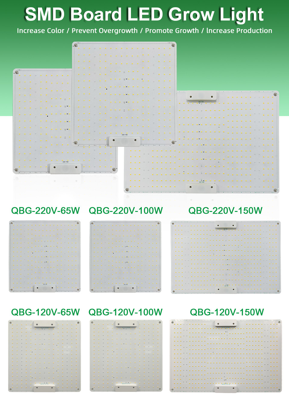 Heat Dissipation 65W 150W Led Grow Light Circuitry Design For Indoor Plant