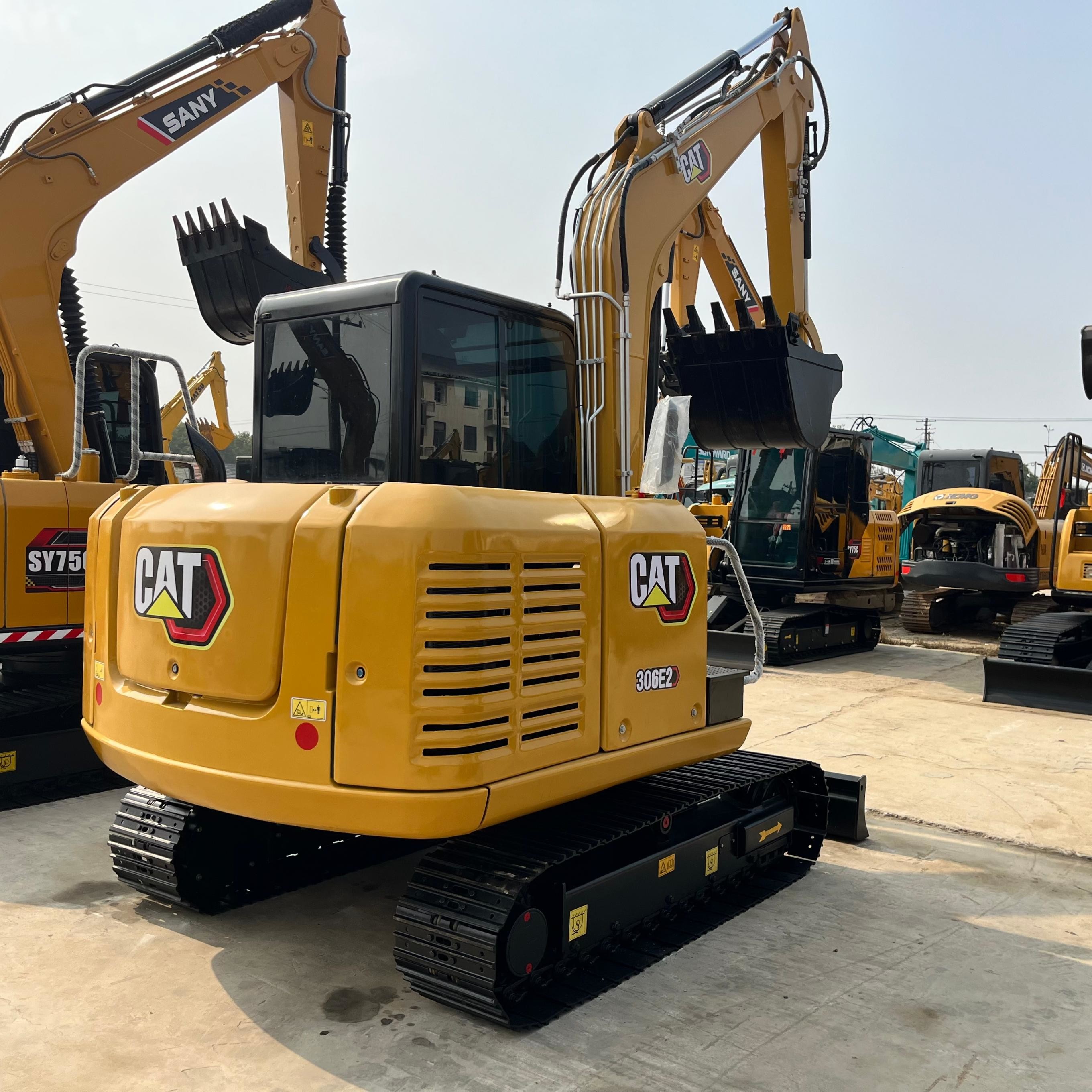 6ton Secondhand Cat 306E2 Crawler Digger Machine Used Medium Caterpillar Excavator