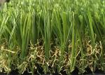 Soft Durable Outdoor Artificial Grass Lawns S Shaped 20mm - 45mm Pile Height
