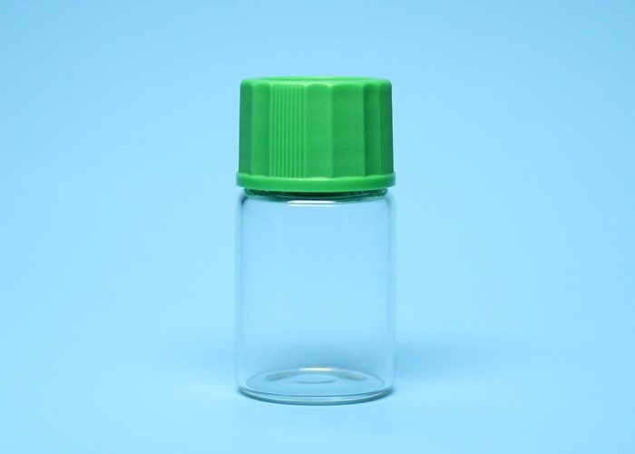 7ml Clear Threaded Top Borosilicate Glass Mini Bottle Vial Container