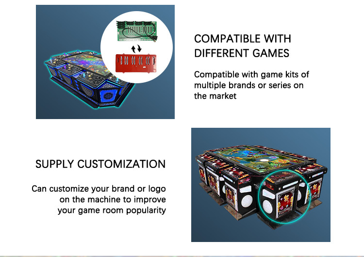 110v Video Fish Game Machine Table Cabinet Amusement Game Center