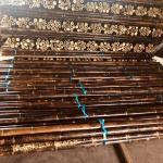 4cm To 20cm Tonkin Raw Bamboo Poles Carbonized Black Green Red Customized