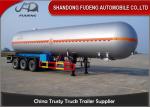 59.7 M3 LPG Tank Trailer Pressure Vessel Three Axles Trailer 25 Ton Capacity
